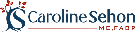 A logo for caroline sehon md fabp