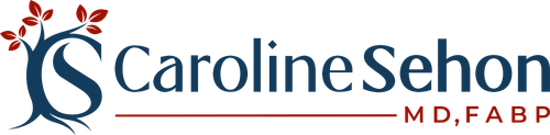 A logo for caroline sehon md fabp