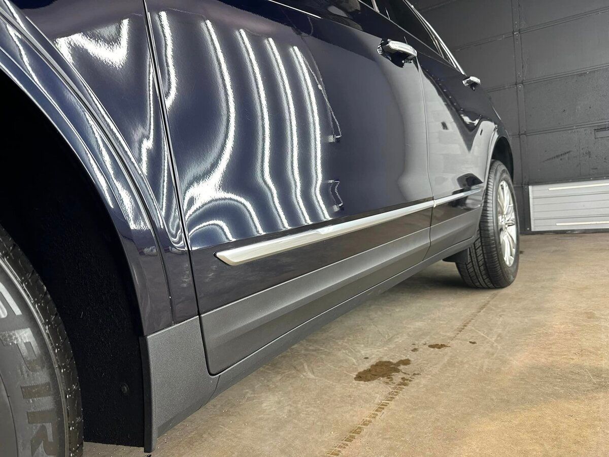 ceramic coating applied in a car.