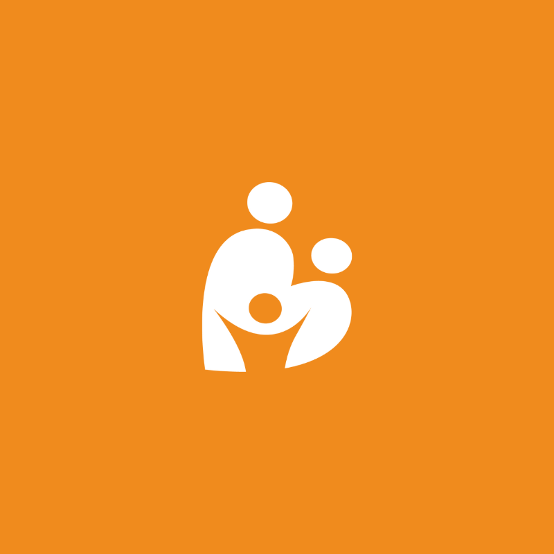 Alegría Family Counseling submark logo white version