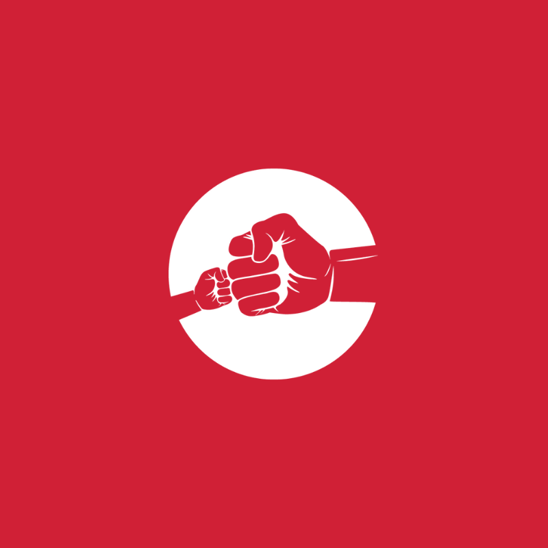 Conscious Fathering Program submark logo white version
