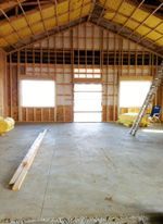 There is a ladder in the middle of the room.