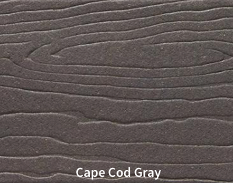 Un gros plan d'un morceau de bois qui dit gris cape cod