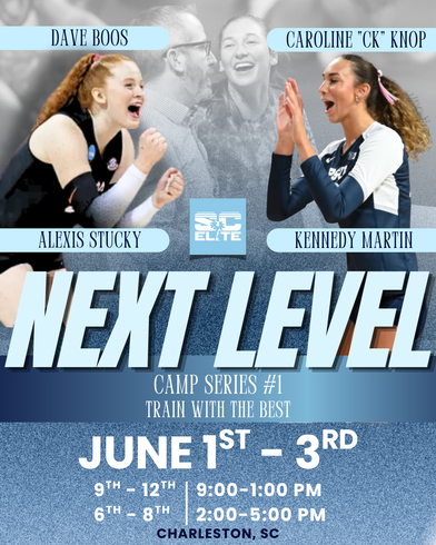 volleyball club Charleston SC, travel volleyball team Charleston, girls volleyball club South Carolina, youth volleyball camps Charleston SC, college recruiting volleyball South Carolina