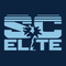 HOME Blue “SC ELITE” logo with a shattered/starburst effect in the center