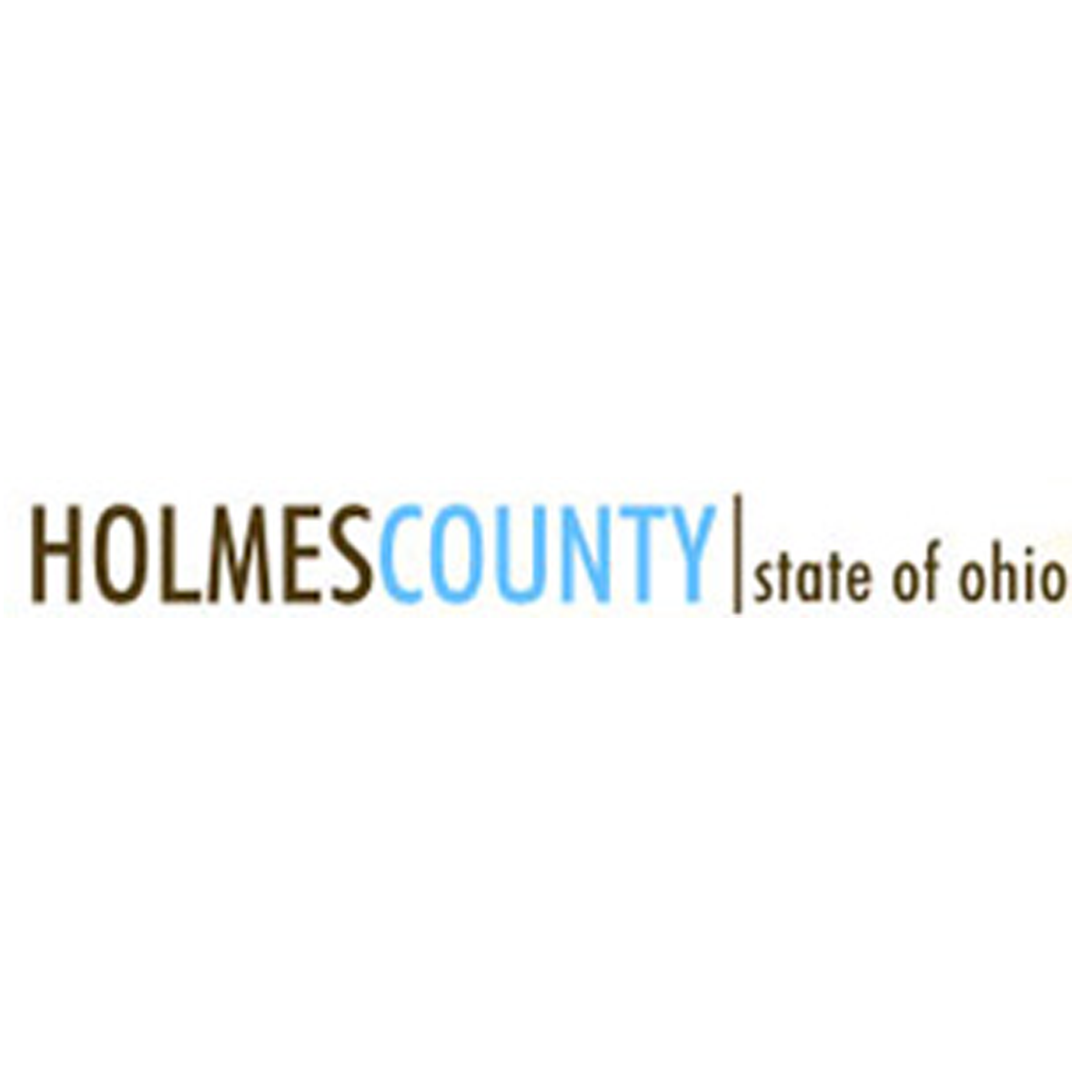 The logo for holmes county state of ohio