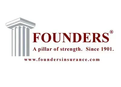 A logo for founders a pillar of strength since 1901