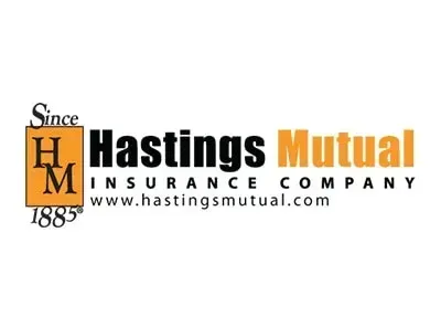 A logo for hastings mutual insurance company since 1885