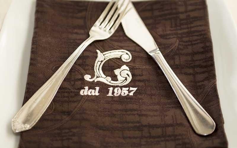 tovagliolo con logo ristorante