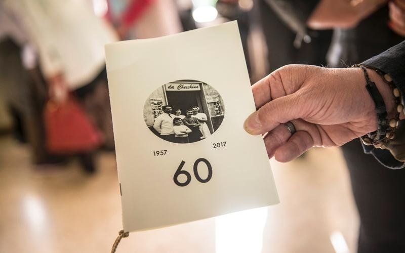 menù ristorante per i 60 anni