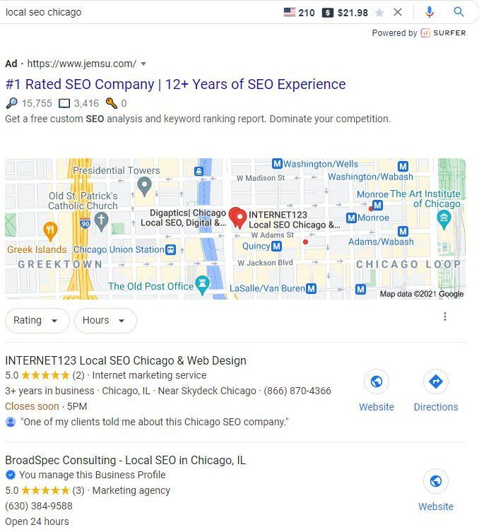 Chicago local SEO agency