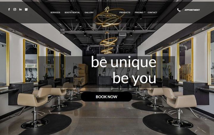 hair salon website design company in Chicago, IL