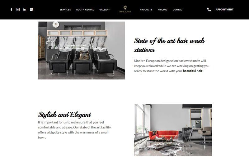 hair salon website development agency in Chicago, IL