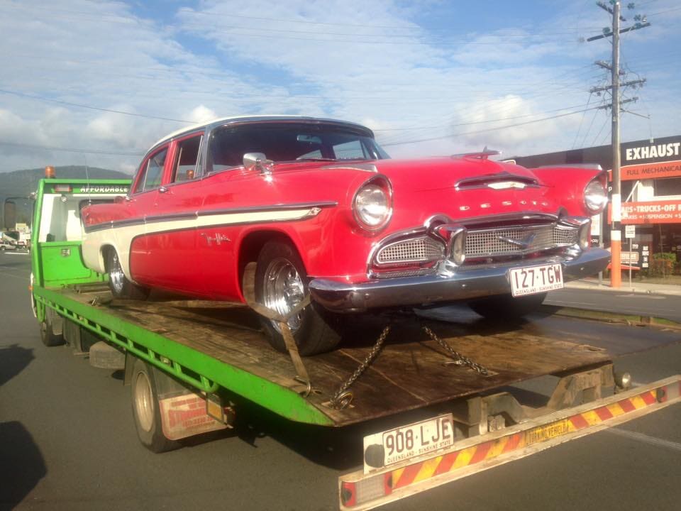Classic Car on Tow Truck - Towing Services in Mount Sheridan, QLD