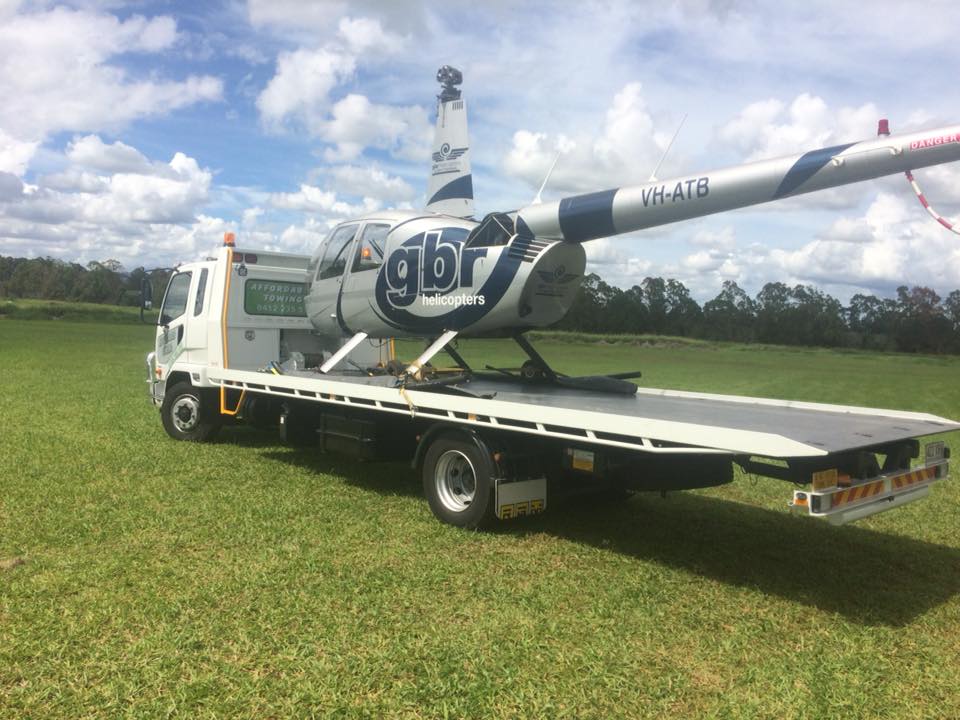 GBR Helicopter on Tow Tray - Towing Services in Mount Sheridan, QLD