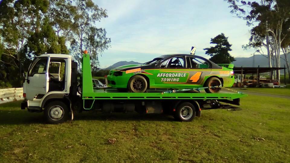 Race Car on Tow Truck - Towing Services in Mount Sheridan, QLD