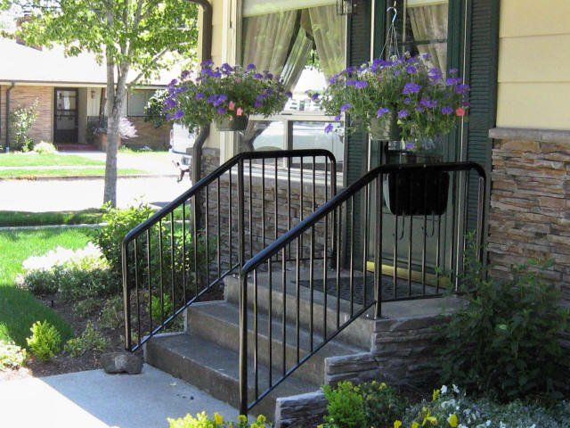 Exterior handrail — Junction City, OR — Radius Pipe Bending & Fabricating