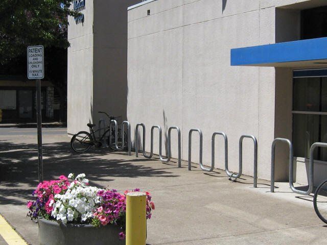 Commercial bike parking — Junction City, OR — Radius Pipe Bending & Fabricating
