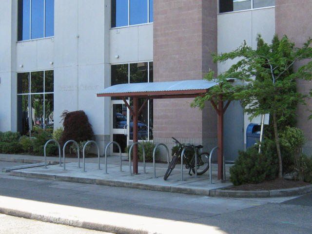 Secured parking for bicycles — Junction City, OR — Radius Pipe Bending & Fabricating