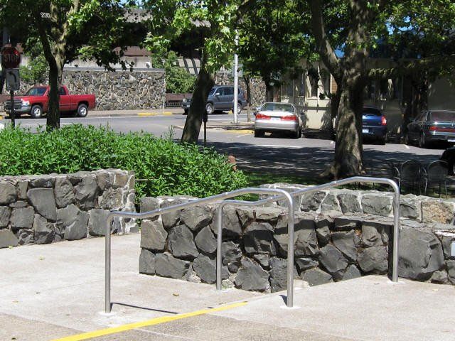 Handrail side view — Junction City, OR — Radius Pipe Bending & Fabricating