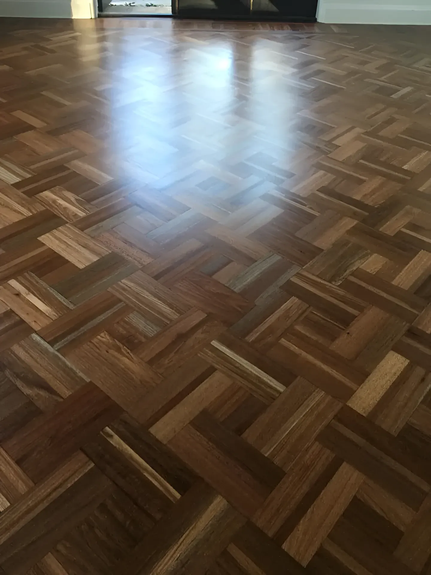 Wooden Parquet Floor in A Herringbone Pattern — Toowoomba Polished Floors in Toowoomba, QLD