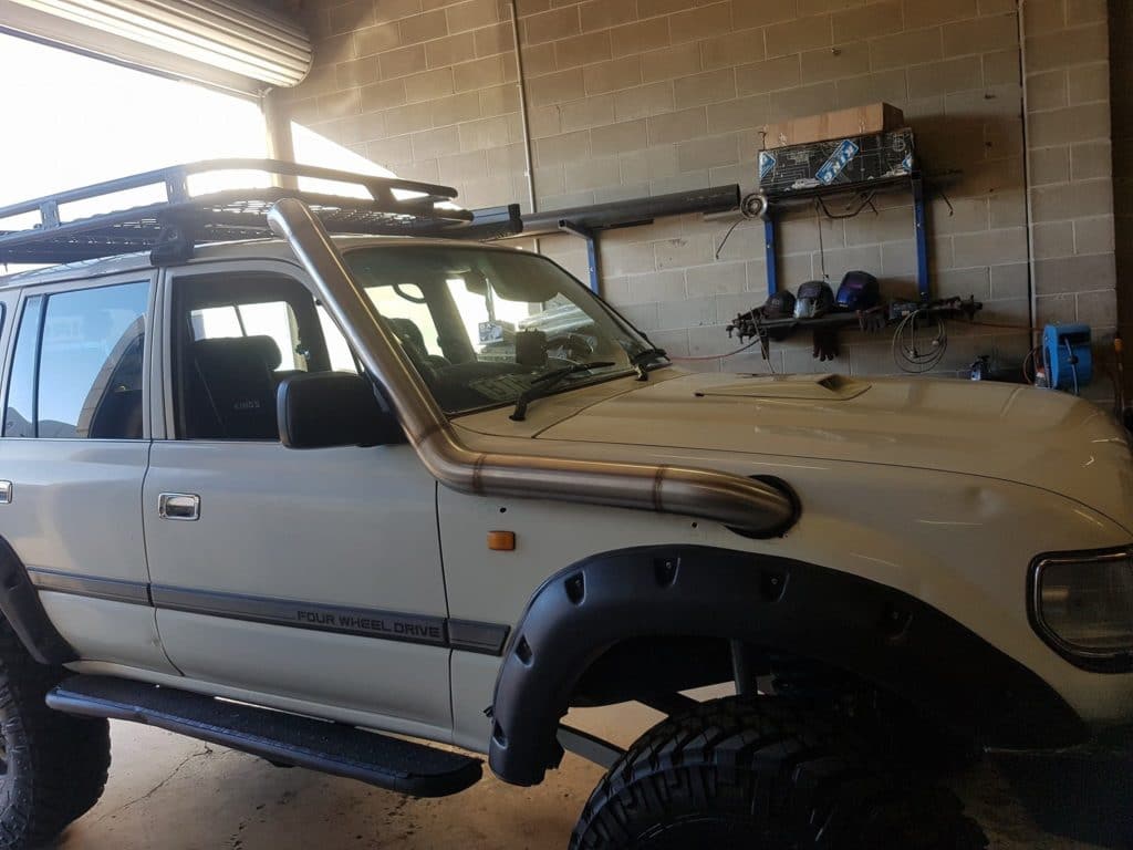 Vehicle with Custom Air Snorkel Accessories —  4x4 Specialist in Townsville, QLD