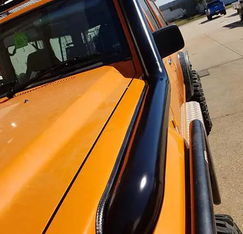 Yellow 4WD Vehicle with Custom Steel Fabricated Parts — Steel Fabricators in Townsville, QLD