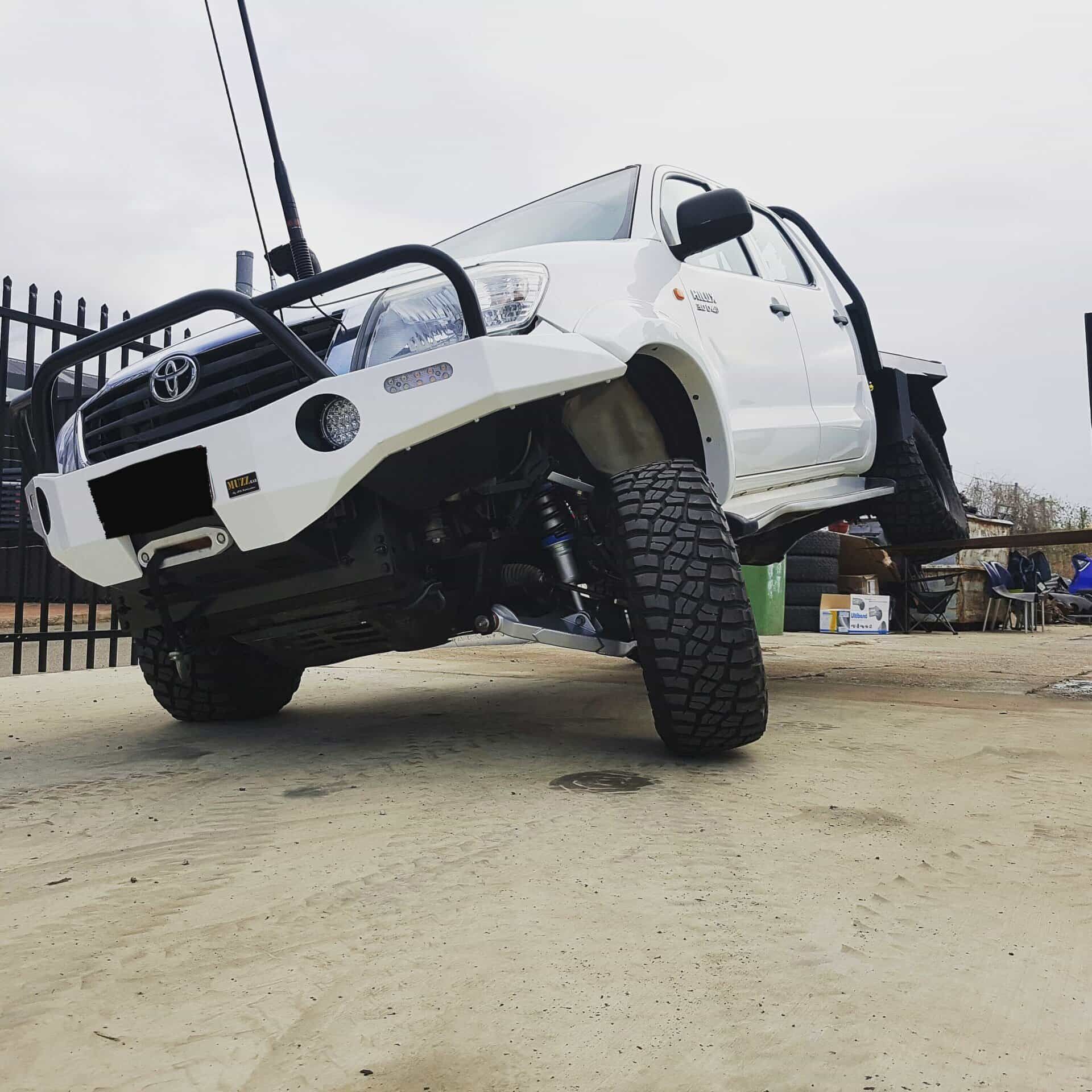 White Hilux n70 Long Arm Kit — 4x4 Specialist in Townsville, QLD