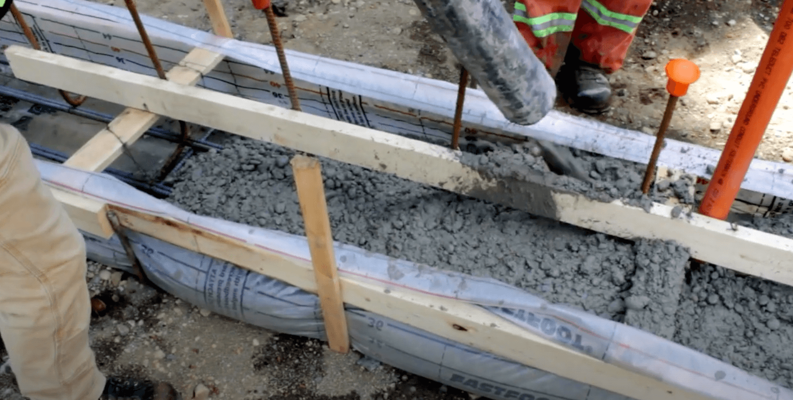 Commercial concrete company pours a foundation in bridgeport, CT