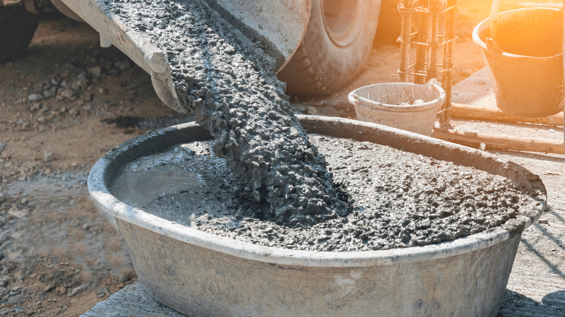 Concrete installation finished for a porch and 5 steps for a house in bridgeport, CT