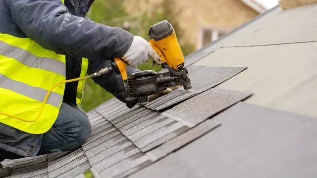 A gutter guard installed on a residential roof.