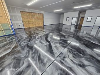 Metallic epoxy flooring Midland Texas