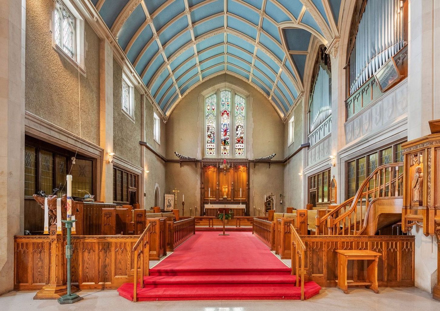 interior view of altar at St. Matthew's church