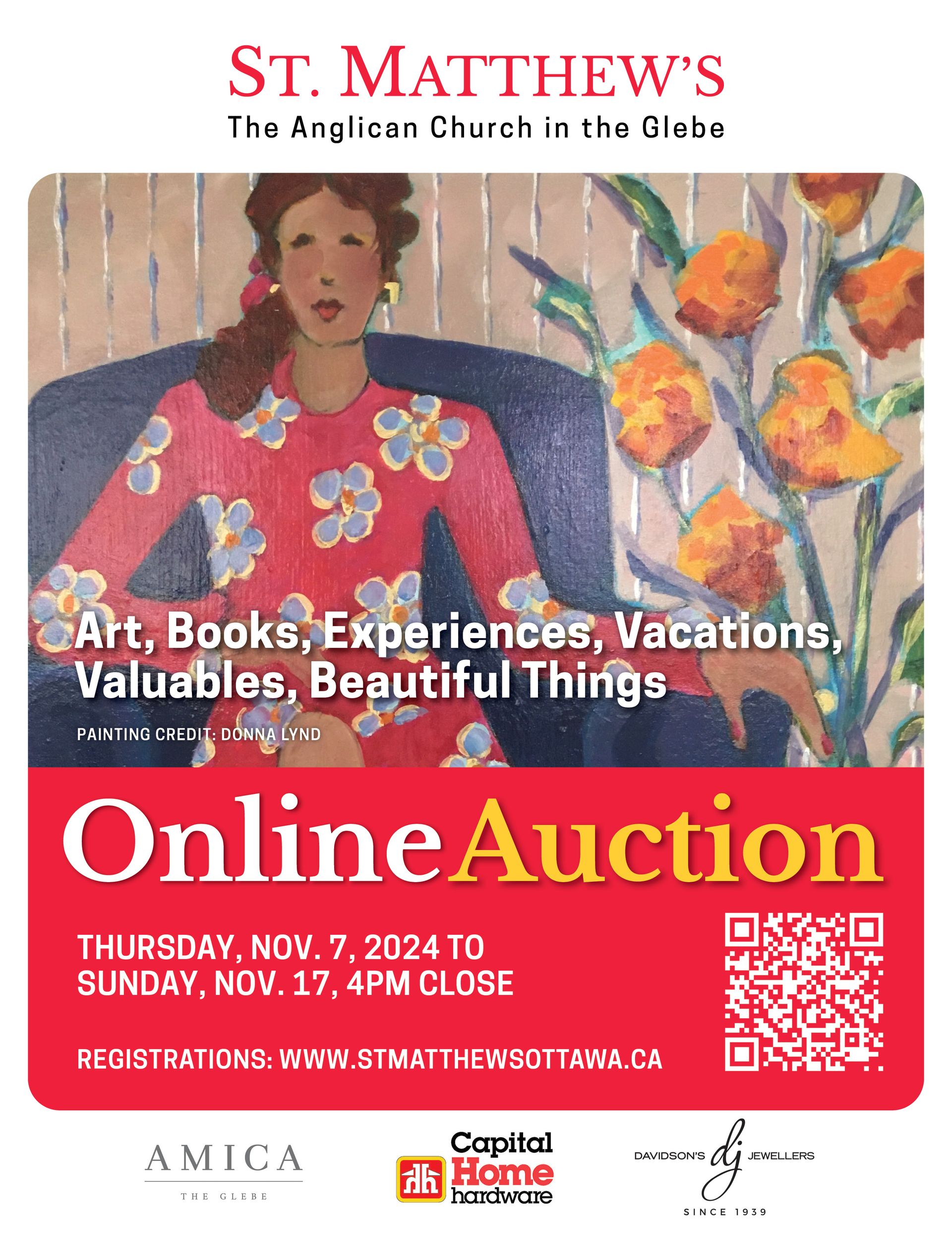 St. Matthew's Online Auction poster