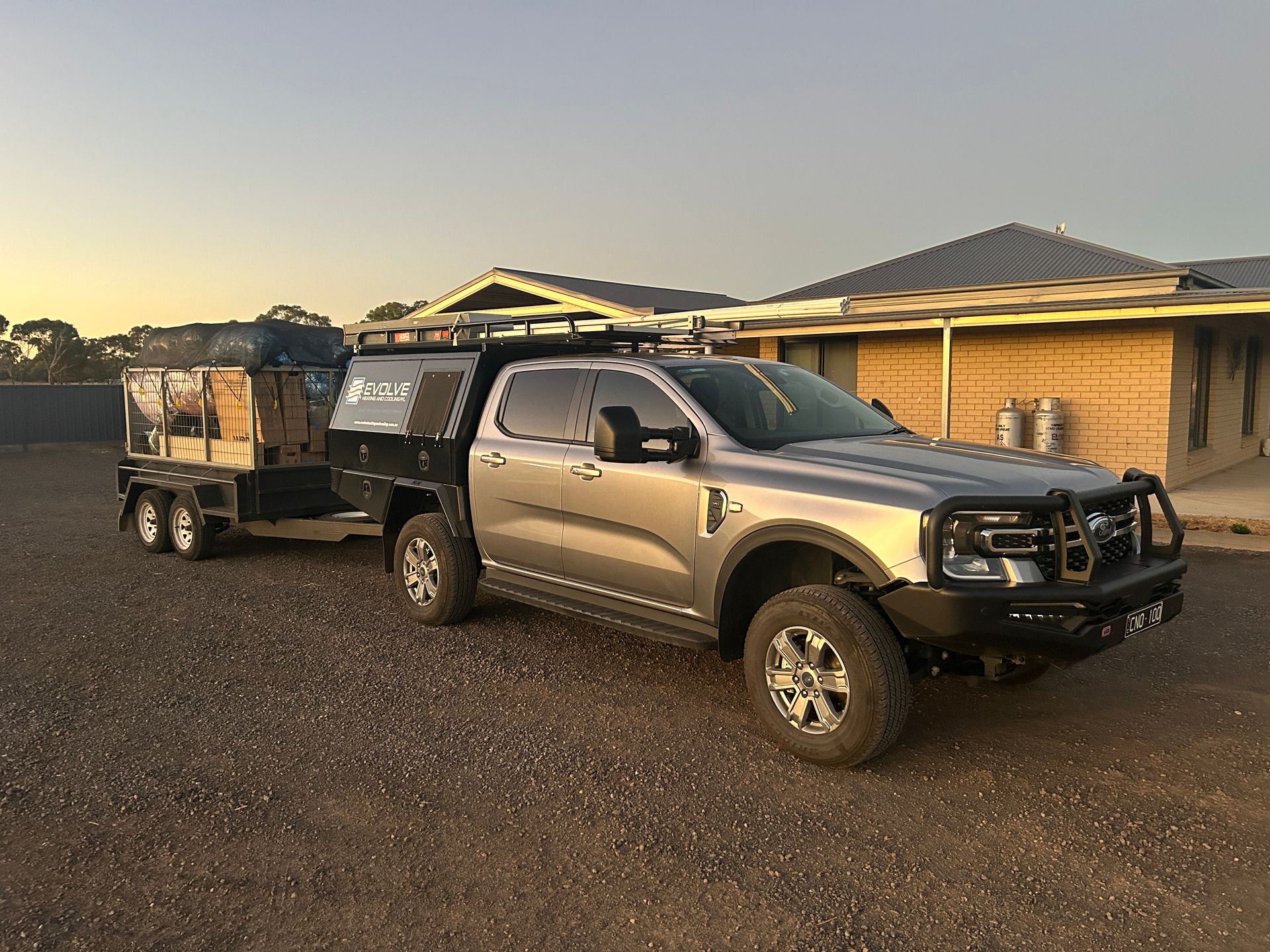 Truck Parked In A Side View Position — Bendigo, VIC — Evolve Heating and Cooling