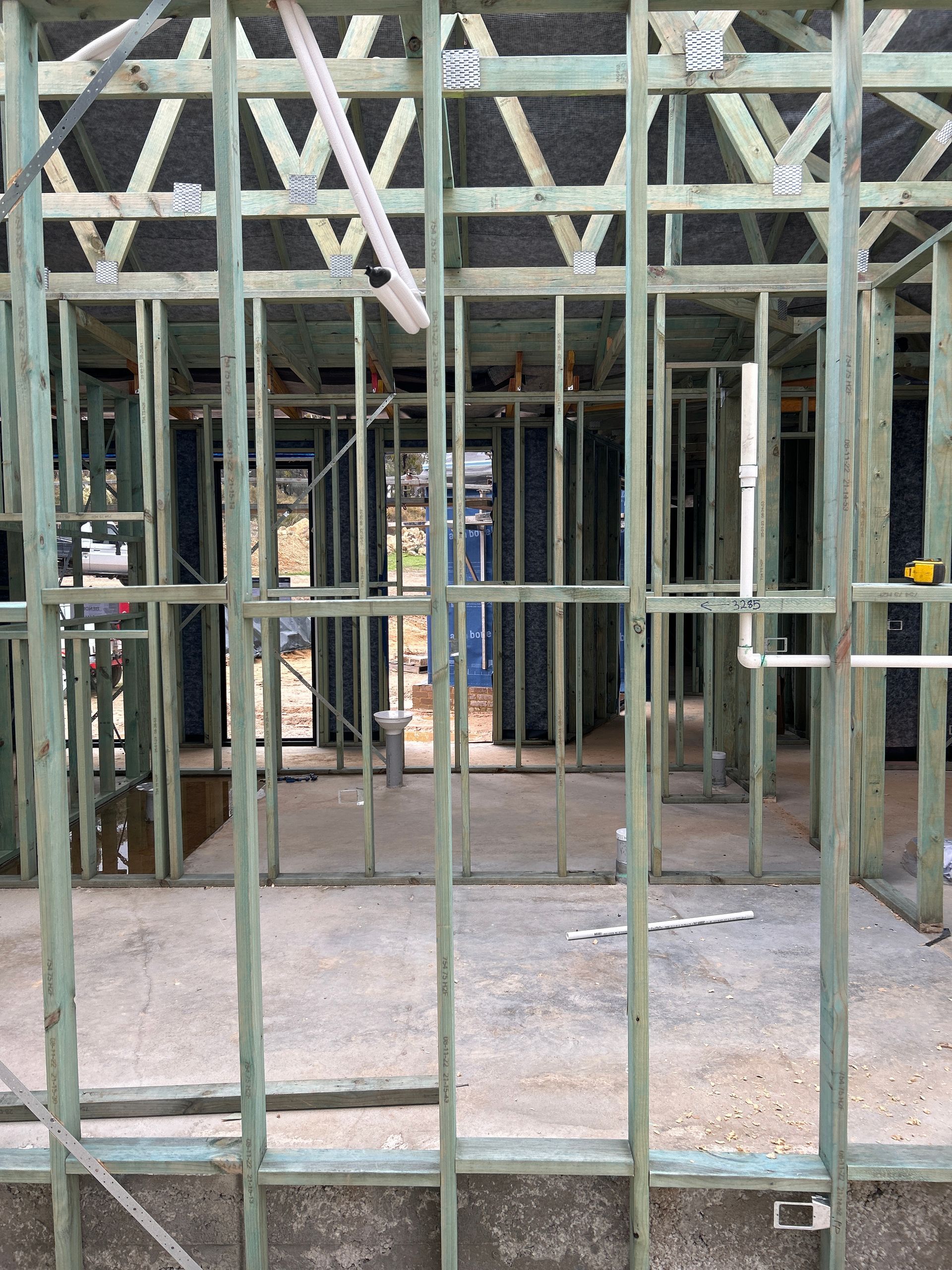 Residential House Under Construction Front View — Bendigo, VIC — Evolve Heating and Cooling