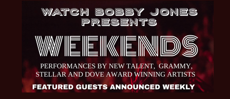 A poster for bobby jones live weekly on roku