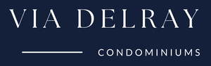 Via Delray Condominiums White Text Logo