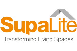 A logo for supalite transforming living spaces