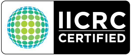 a logo that says iicrc certified on it