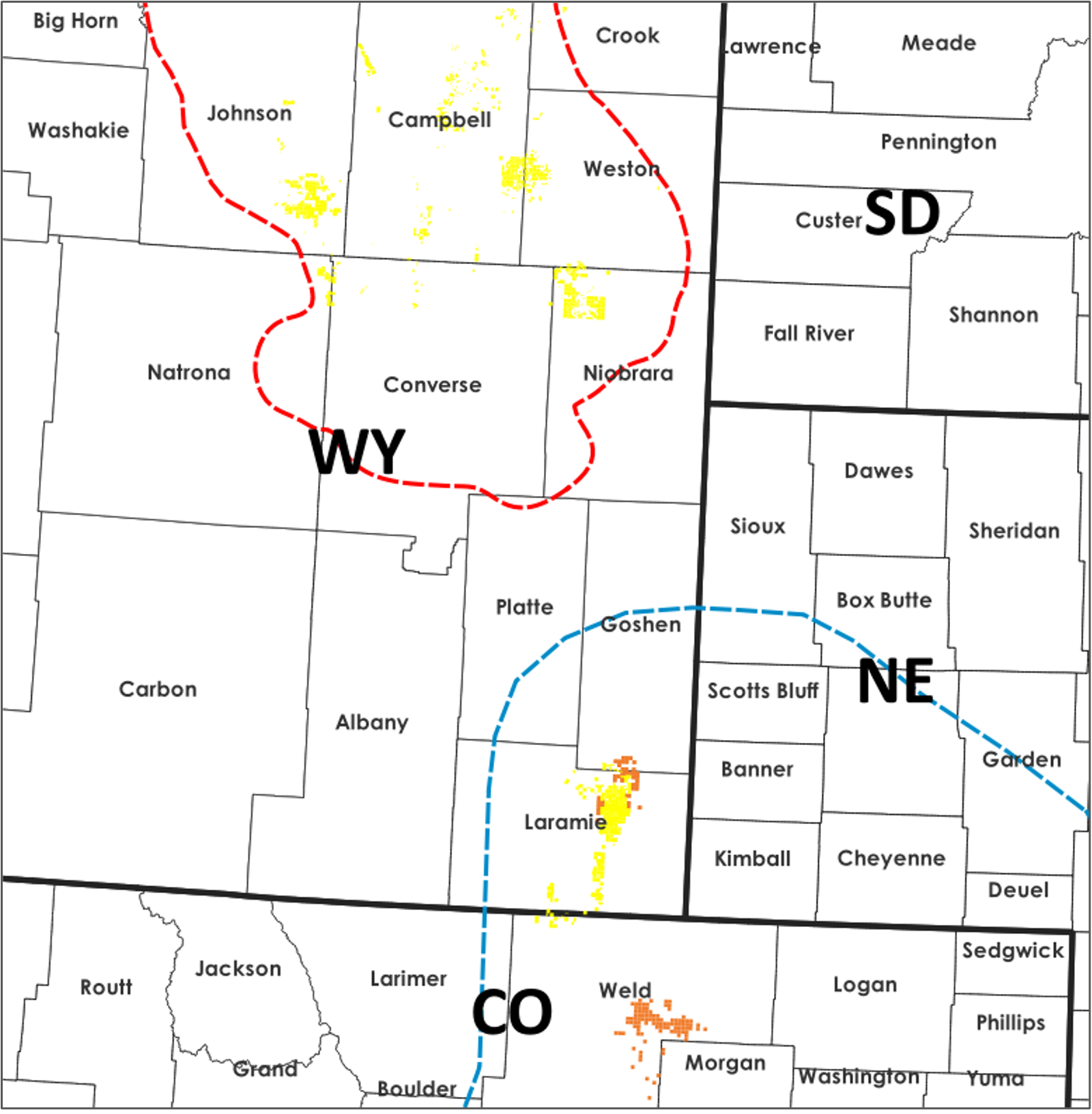 A large yellow and white tower with flags on top of it