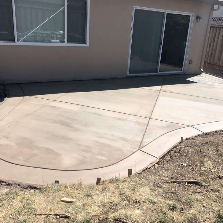 Flat concrete work for residential area