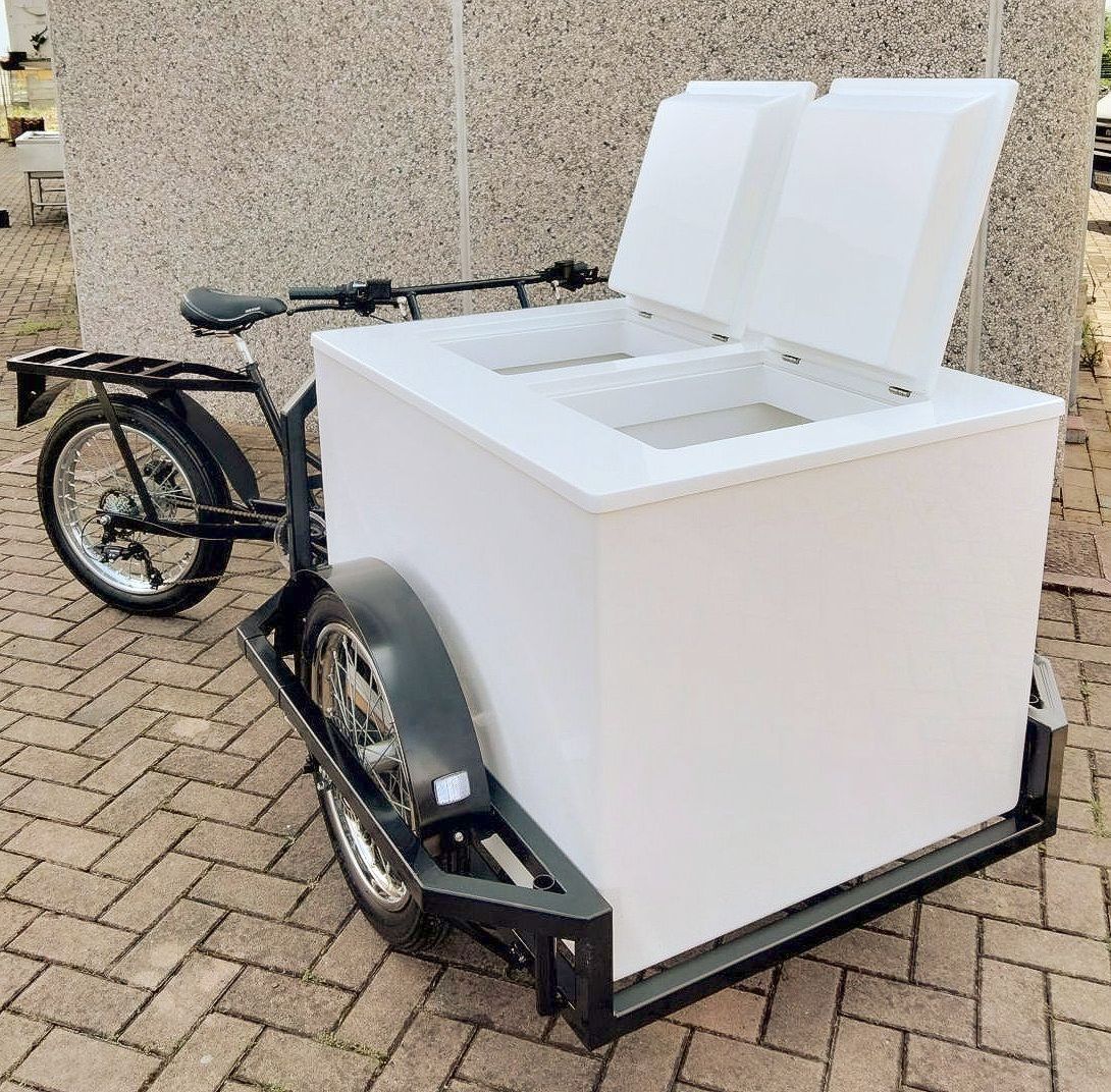 Triciclo cargo Bike con Cassone Coibentato per trasporto Bibike o Alimentri Freschi o surgelati