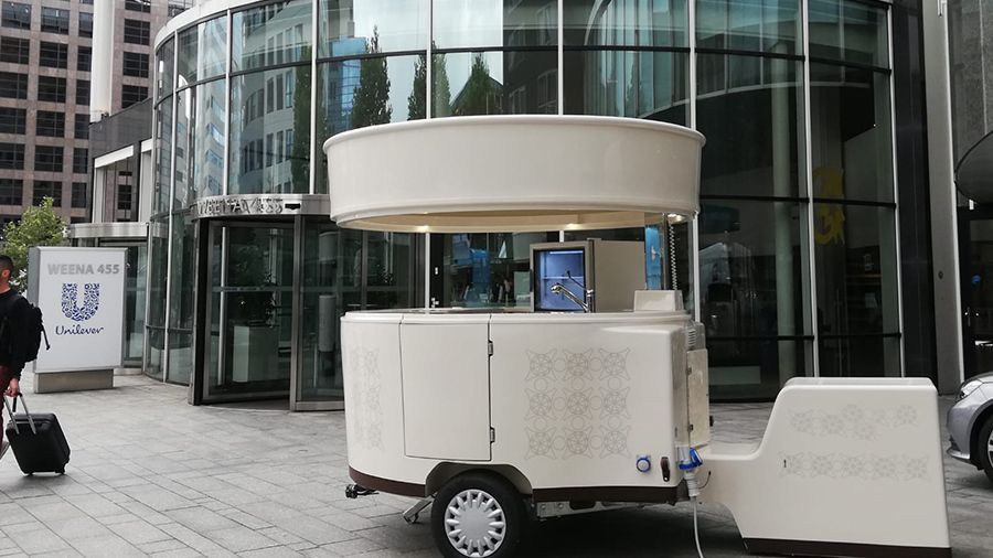 Chiosco Mobile in vetroresina Dream Cup per gelateria artigianale