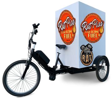 Triciclo Italy con Cassone posteriore pe fare delivery 