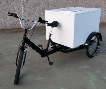 triciclo cargo bike Italy con Cassone Coibentato per consegne alimenti freschi