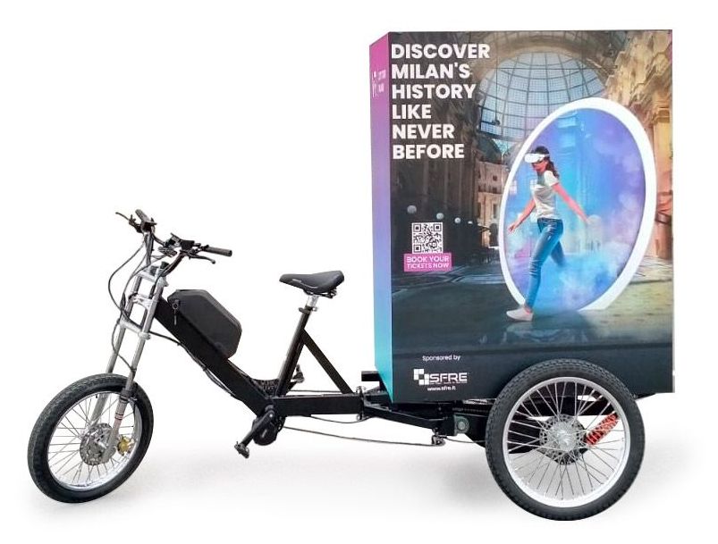 Cargo Bike Triciclo Italy HD Maxi  per Home Delivery e consegna a domicilio per Logistica dell'ultimo miglio