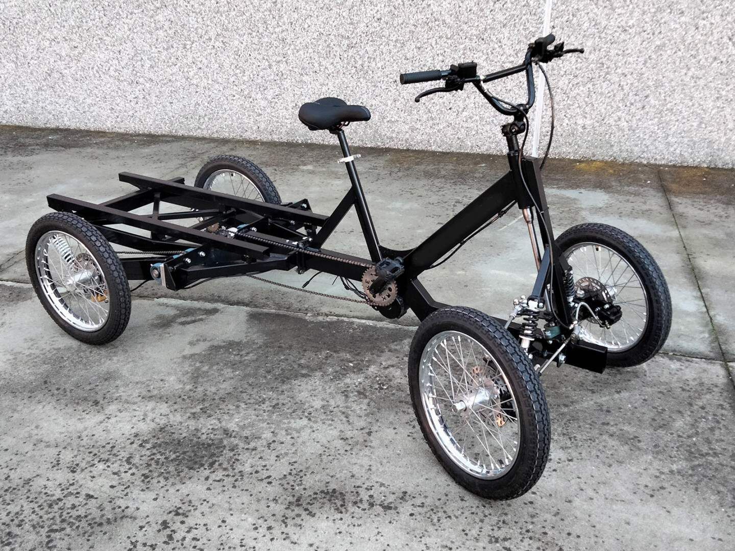 Cargo Bike QUAD GS4 a 4 Ruote Ammortizzate Indipendenti