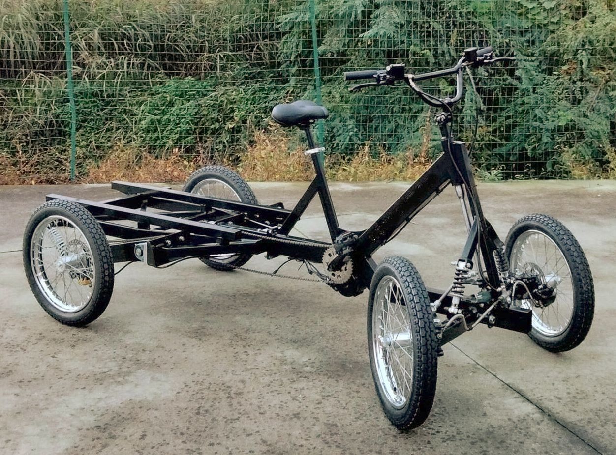 QUAD GS4 Quadriciclo da Lavoro  Cargo Bike da carico come base per allestimenti pesanti