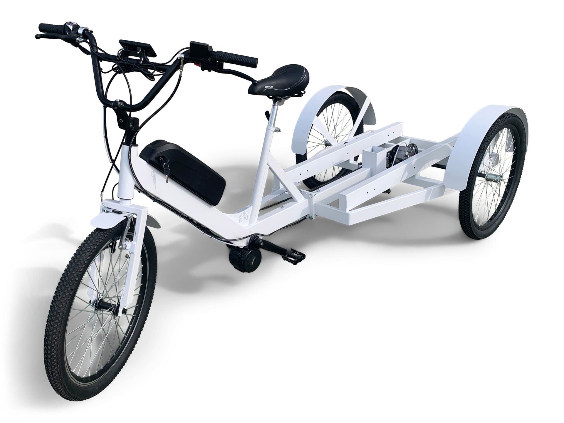 cargo bike triciclo Italy HD heavy duty a carico posteriore base meccanica per allestimenti